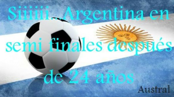 Después de 24 años ARGENTINA entre los 4 mejores del Mundial..
