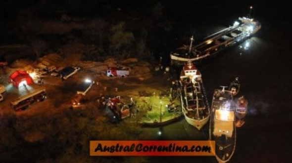 Correntino murió al explotar un barco en el Río Paraná