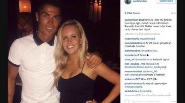 Una chica perdió el celular, lo encontró Cristiano Ronaldo ¡y la invitó a cenar!  