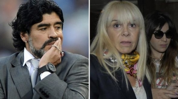 Maradona le dijo "ladrona" a Claudia Villafañe