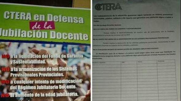 Corrientes: Gremios docentes juntarán firmas en defensa de la jubilación Estatal