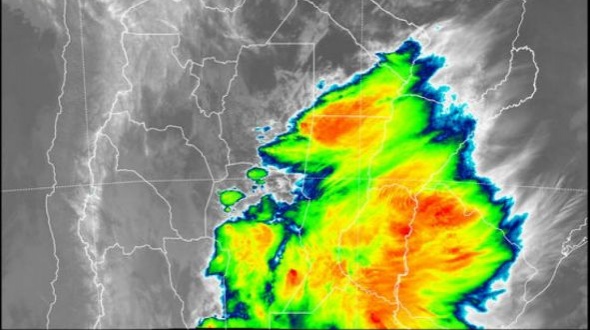 El centro y sur de Corrientes en alerta por fuertes tormentas