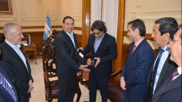 Valdés recibió en Casa de Gobierno al ministro Germán Garavano