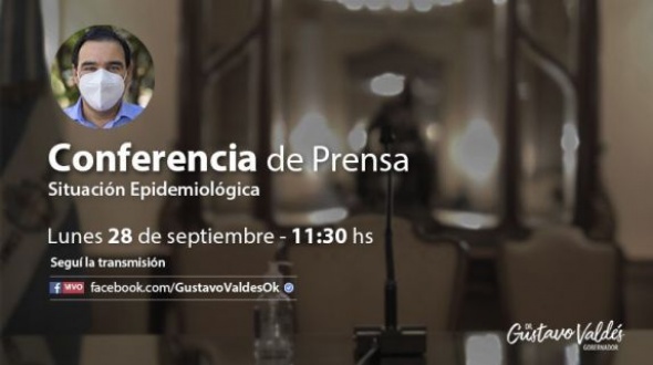 En conferencia de prensa, Gustavo Valdés dará detalles de la situación del Coronavirus en Corrientes