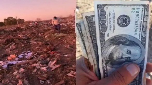 Empleados municipales encontraron m谩s de U$S50.000 en un basural Empleados municipales encontraron m谩s de U$S50.000 en un basural
