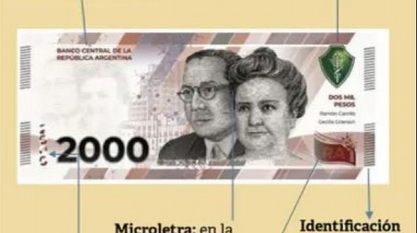El Banco de Corrientes puso en circulación el billete de $2.000