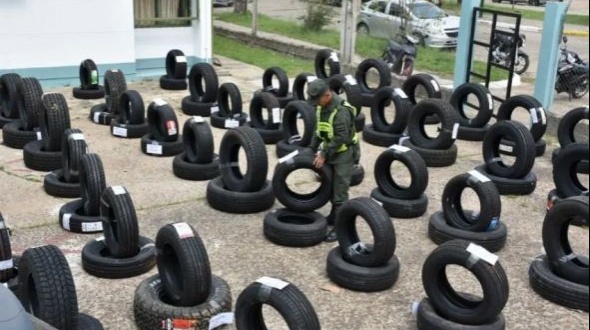 Corrientes: Secuestran 136 neumáticos que fueron despachados como encomiendas