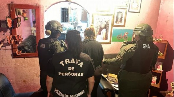 Gendarmería allanó un domicilio en el marco de una causa por trata de personas